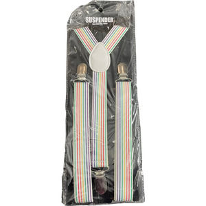 Kaplan Suspenders Rainbow colors One Size